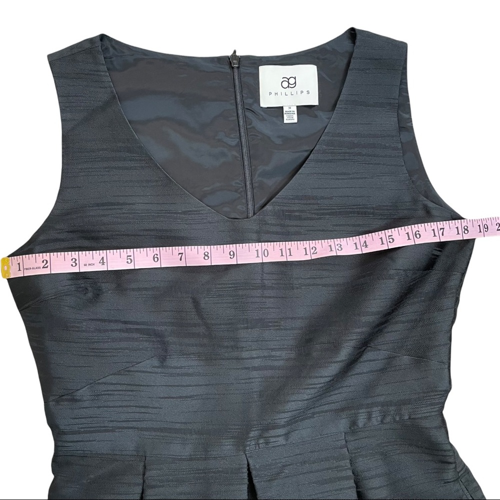 AG Phillips Silk Professional Women’s A-Line Black Short Dress - Size 10 Pockets - Picture 9 of 9